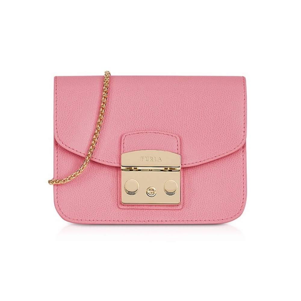 Metropolis Mini Crossbody w/Chain Flamingo Pink